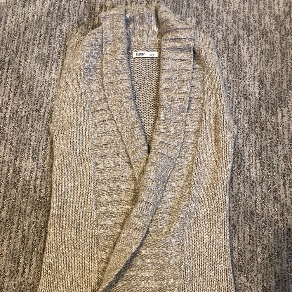Old navy open sweater vest size small